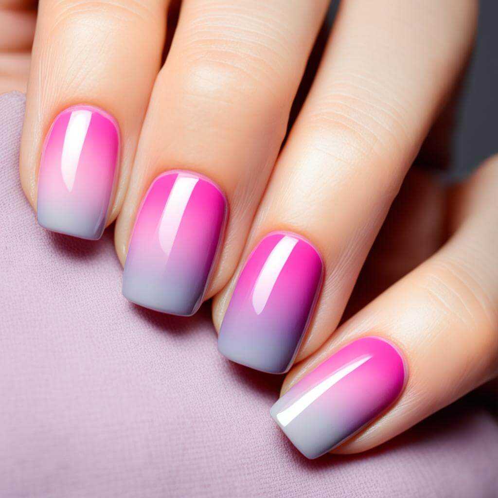 ombre nails on short nails