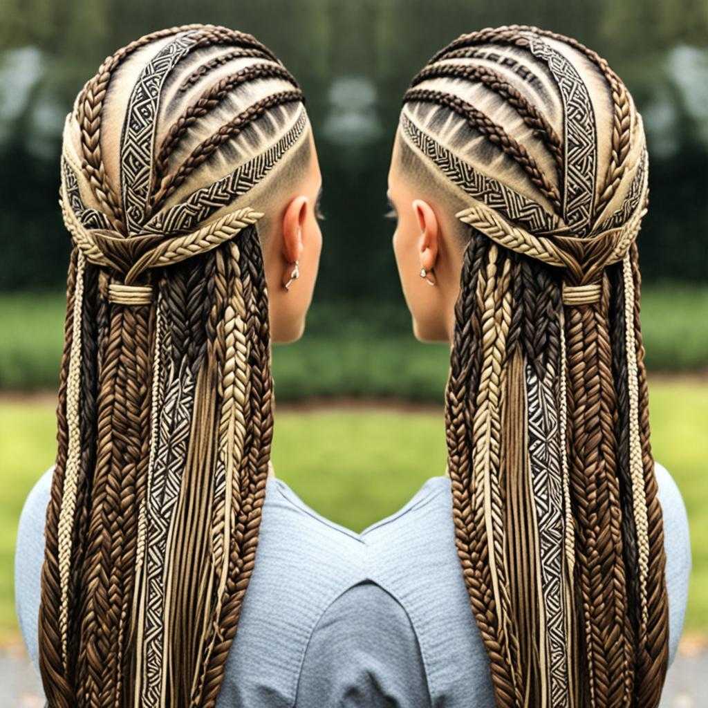 braided bald head designs