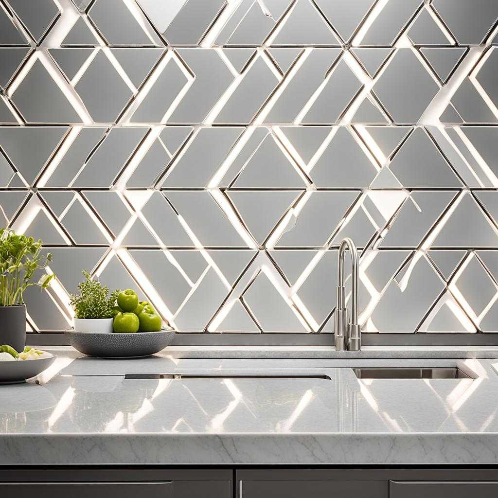 continuous backsplash design