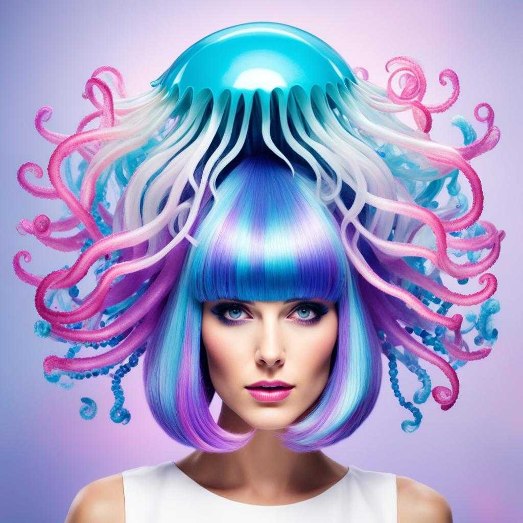 jellyfish haircut with hime bangs