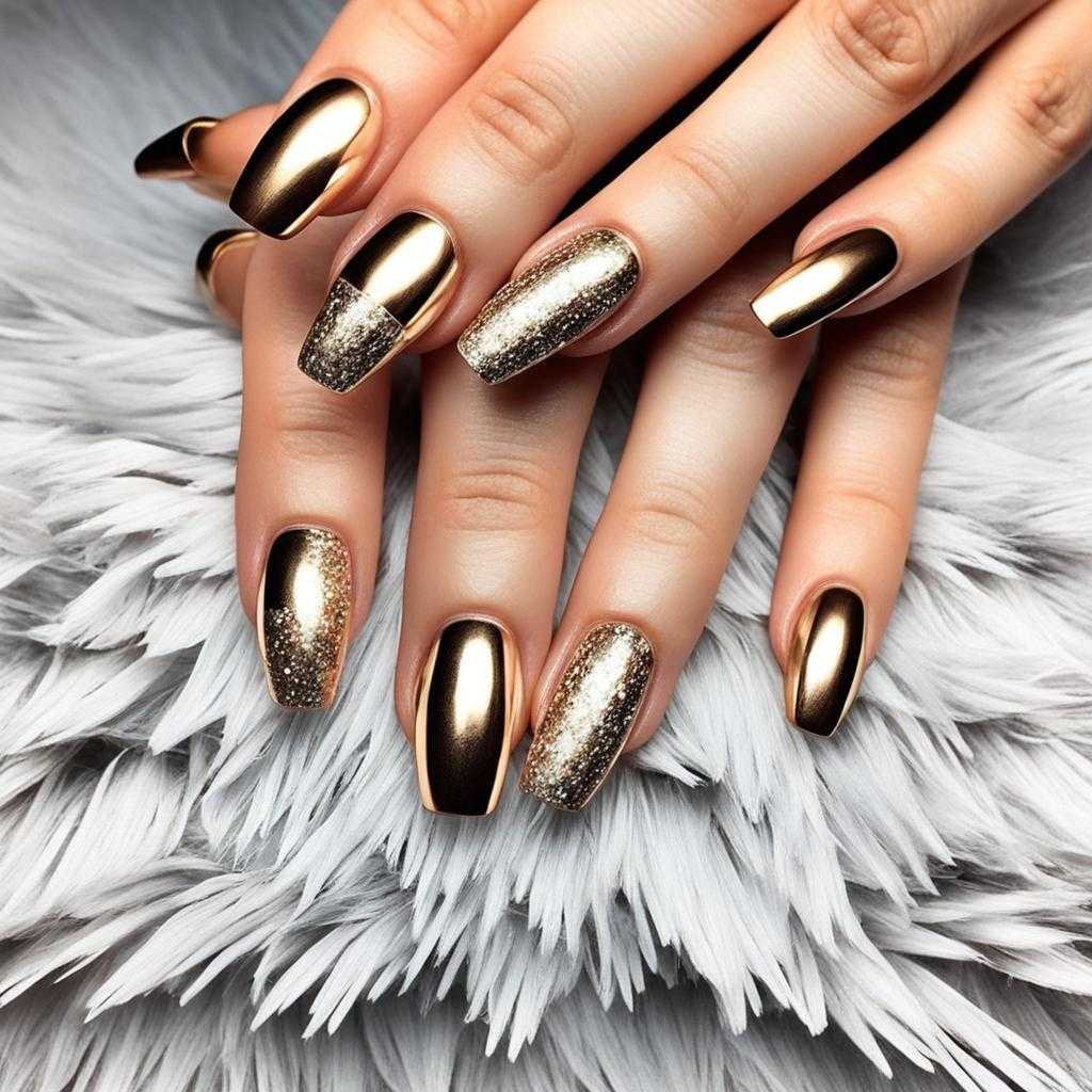 metallic nails