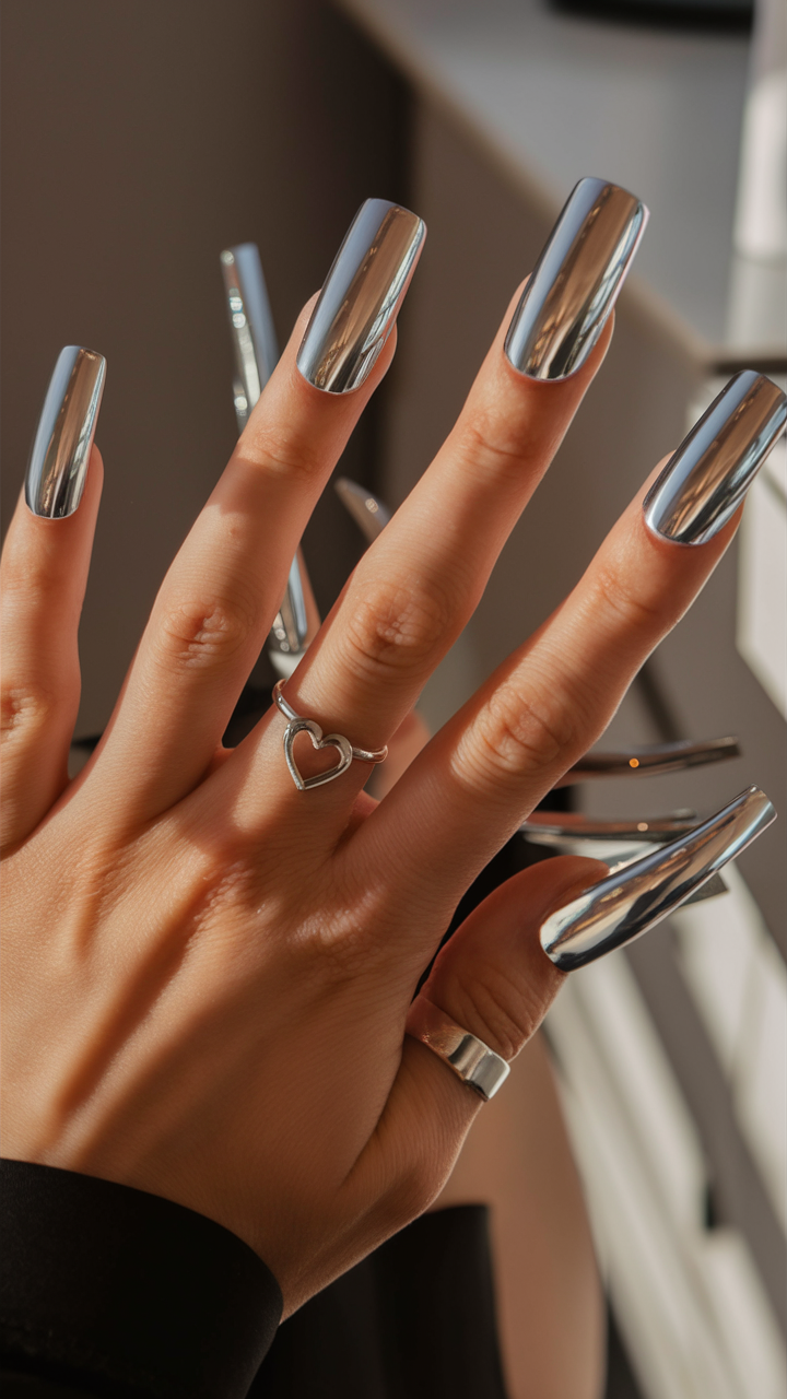 Stunning Metallic Nail