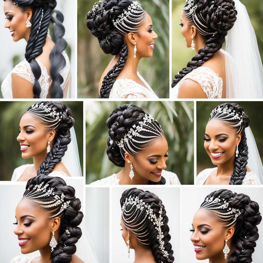 black bride braided hairstyles