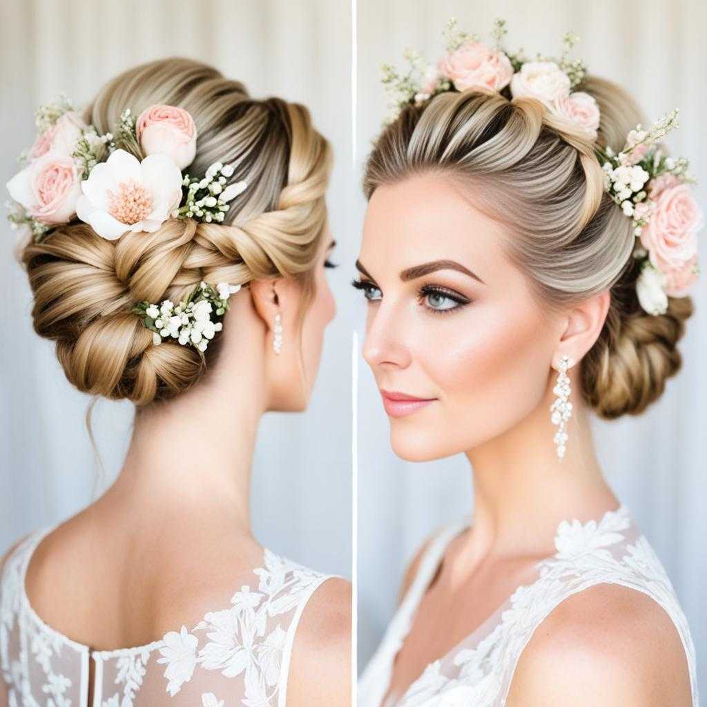 floral wedding hairstyles