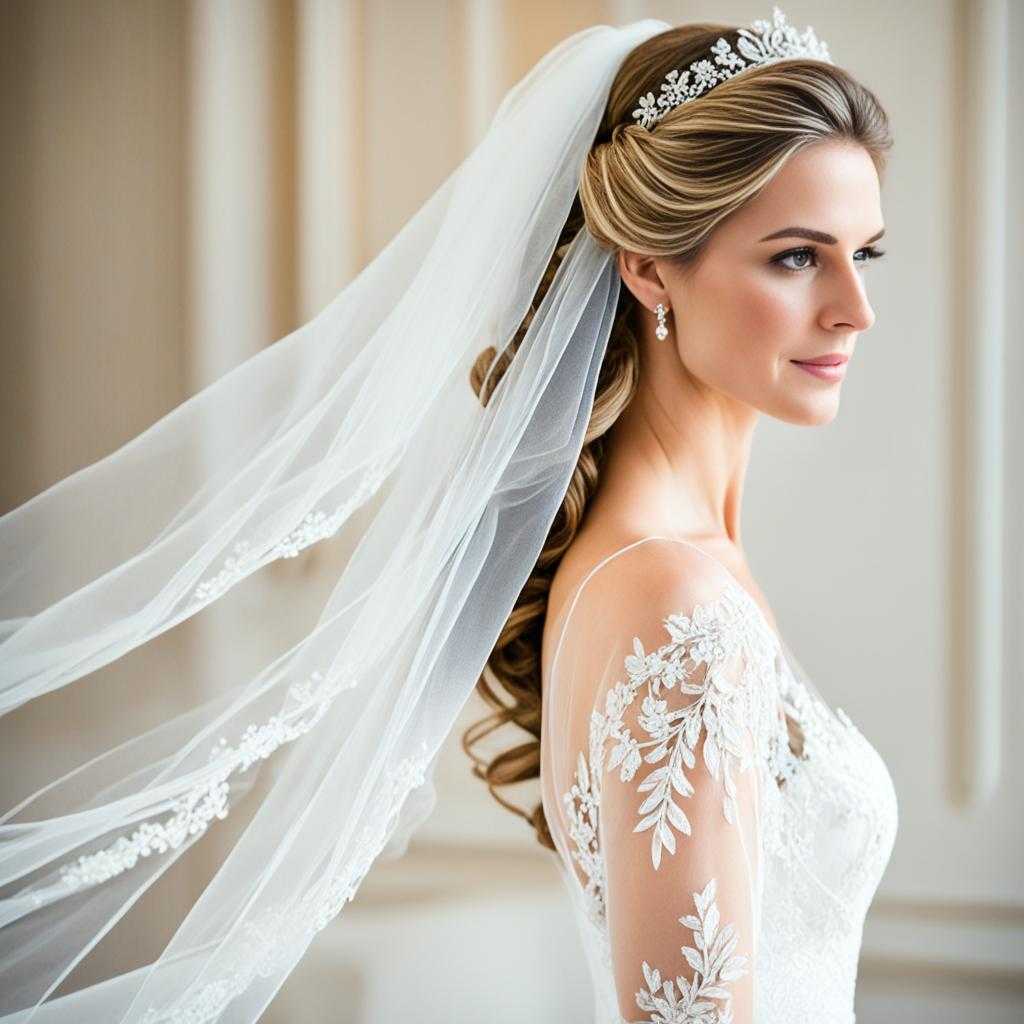 veil hairstyles for long hair