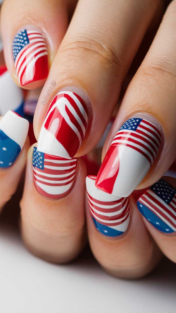 fourth of july nails