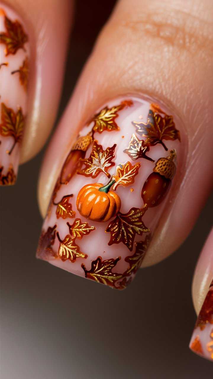 fall nails designs autumn