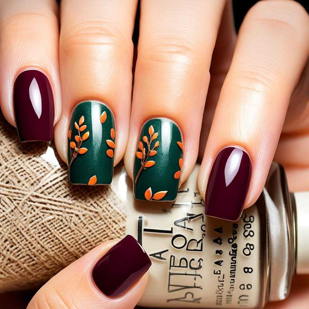 Autumn nails design