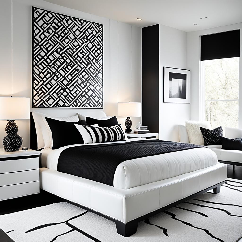 bedroom ideas black and white