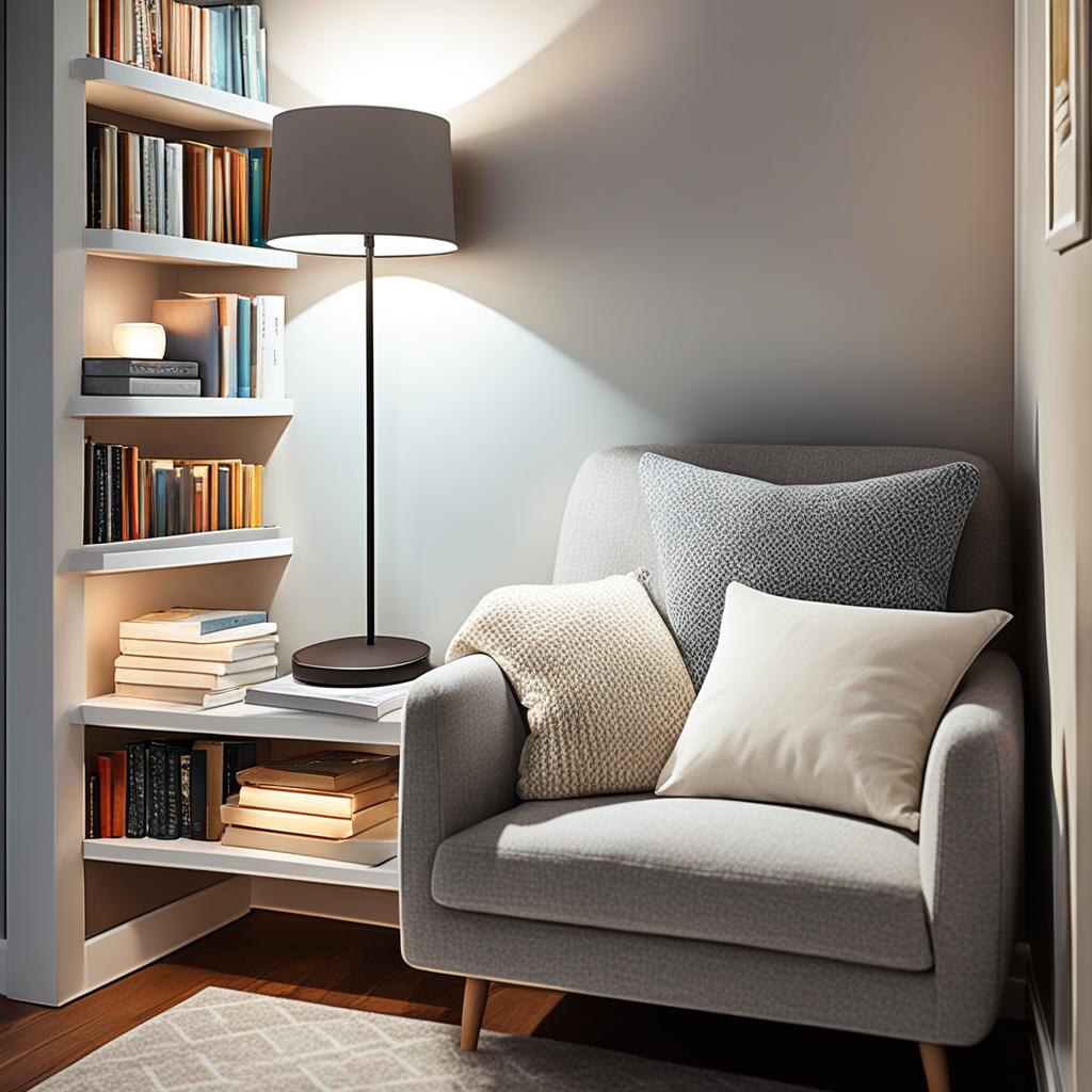 bedroom reading nook lighting