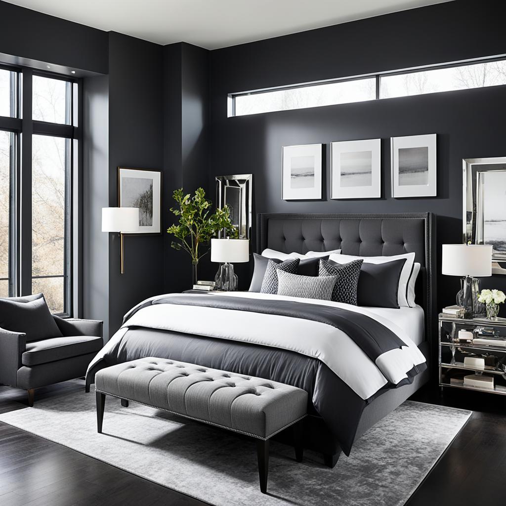 charcoal gray bedroom