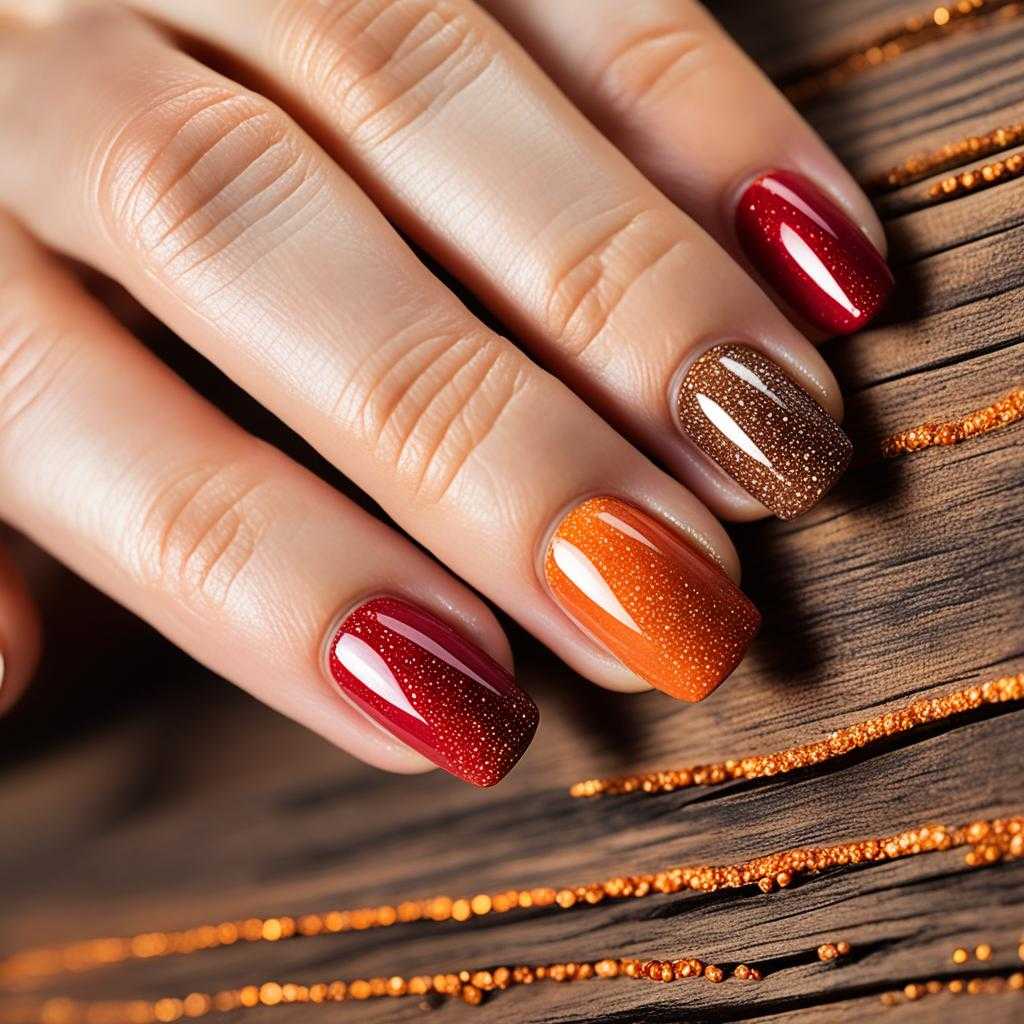 autumn nails acrylic