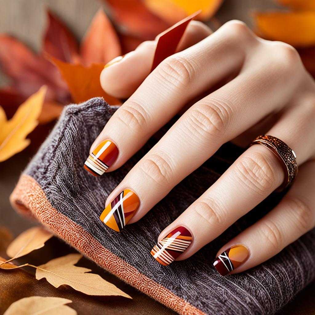 geometric nail art