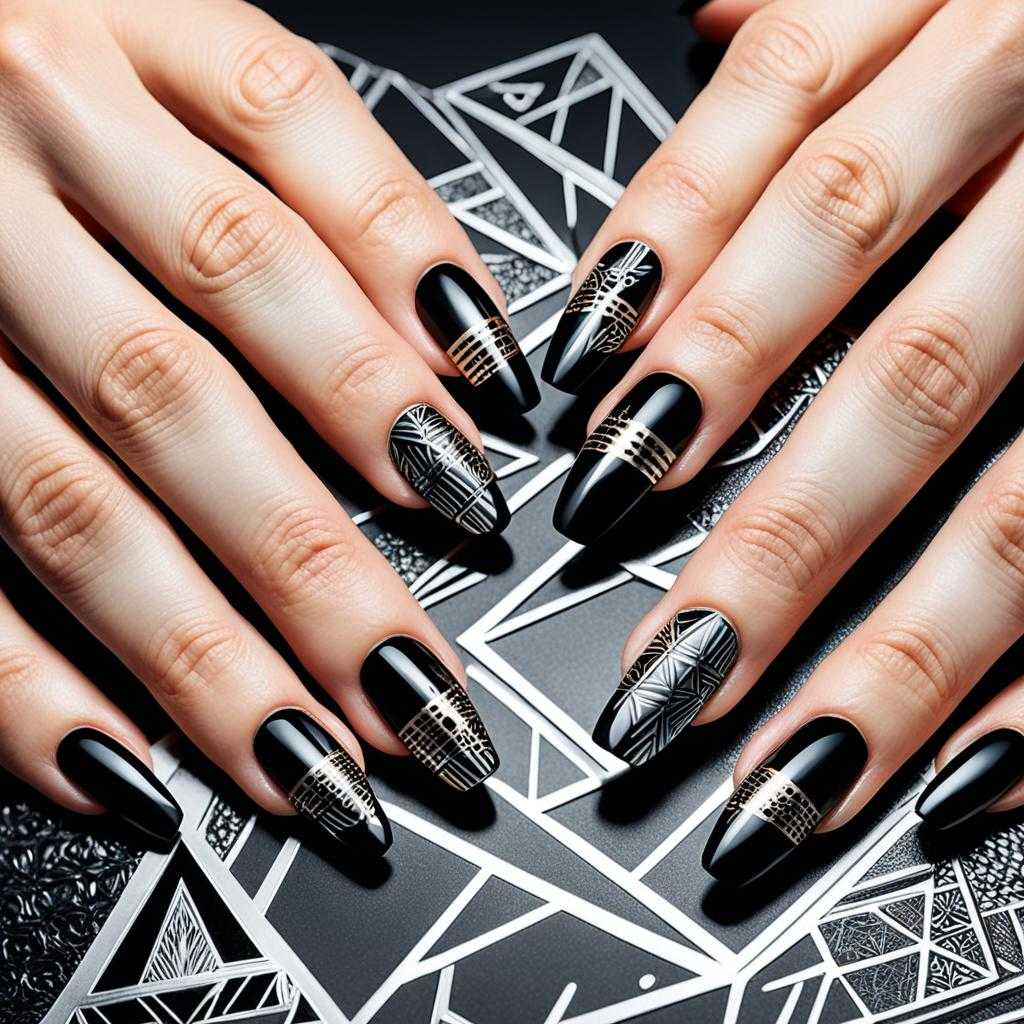 intricate nail art