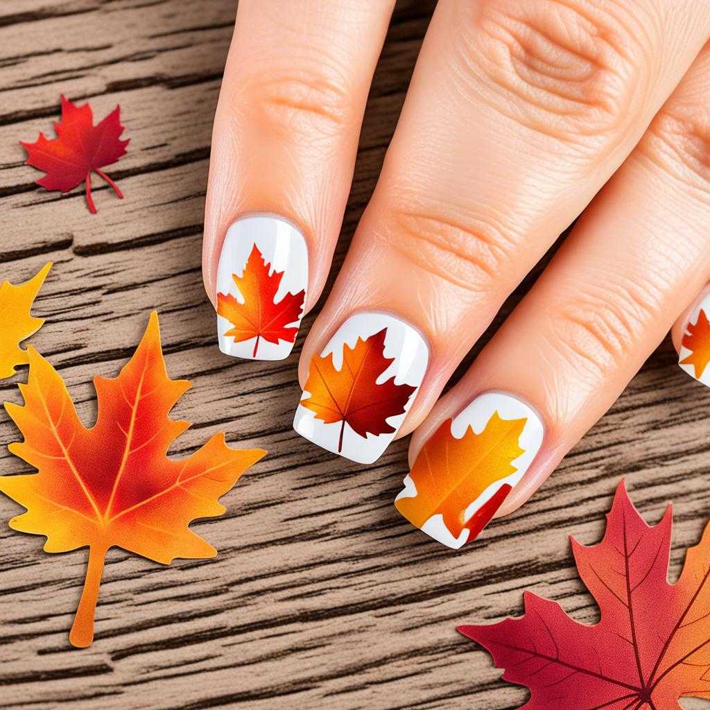 maple leaf nail decals