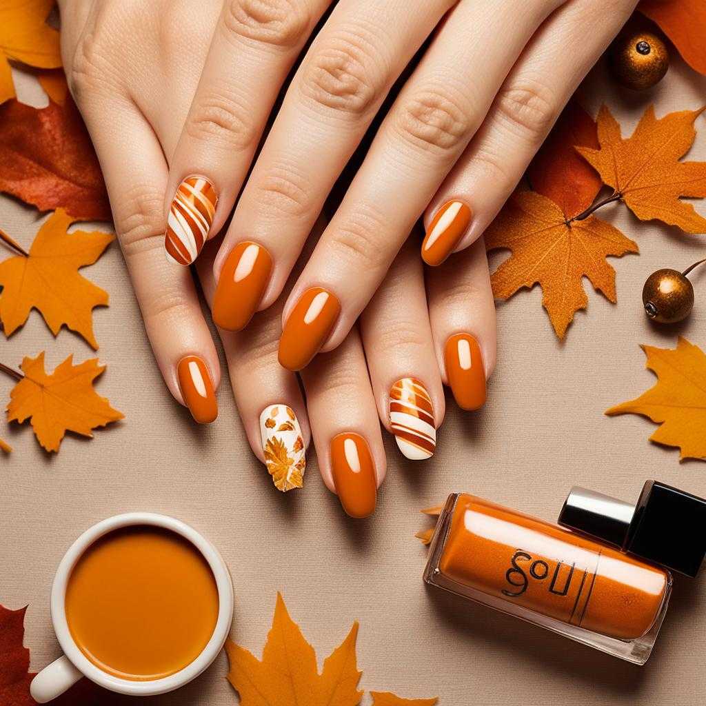 pumpkin spice nail trends