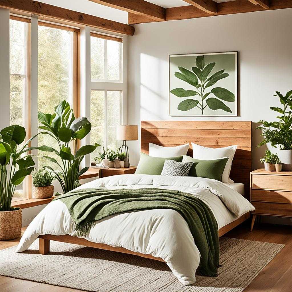 sustainable bedroom decor